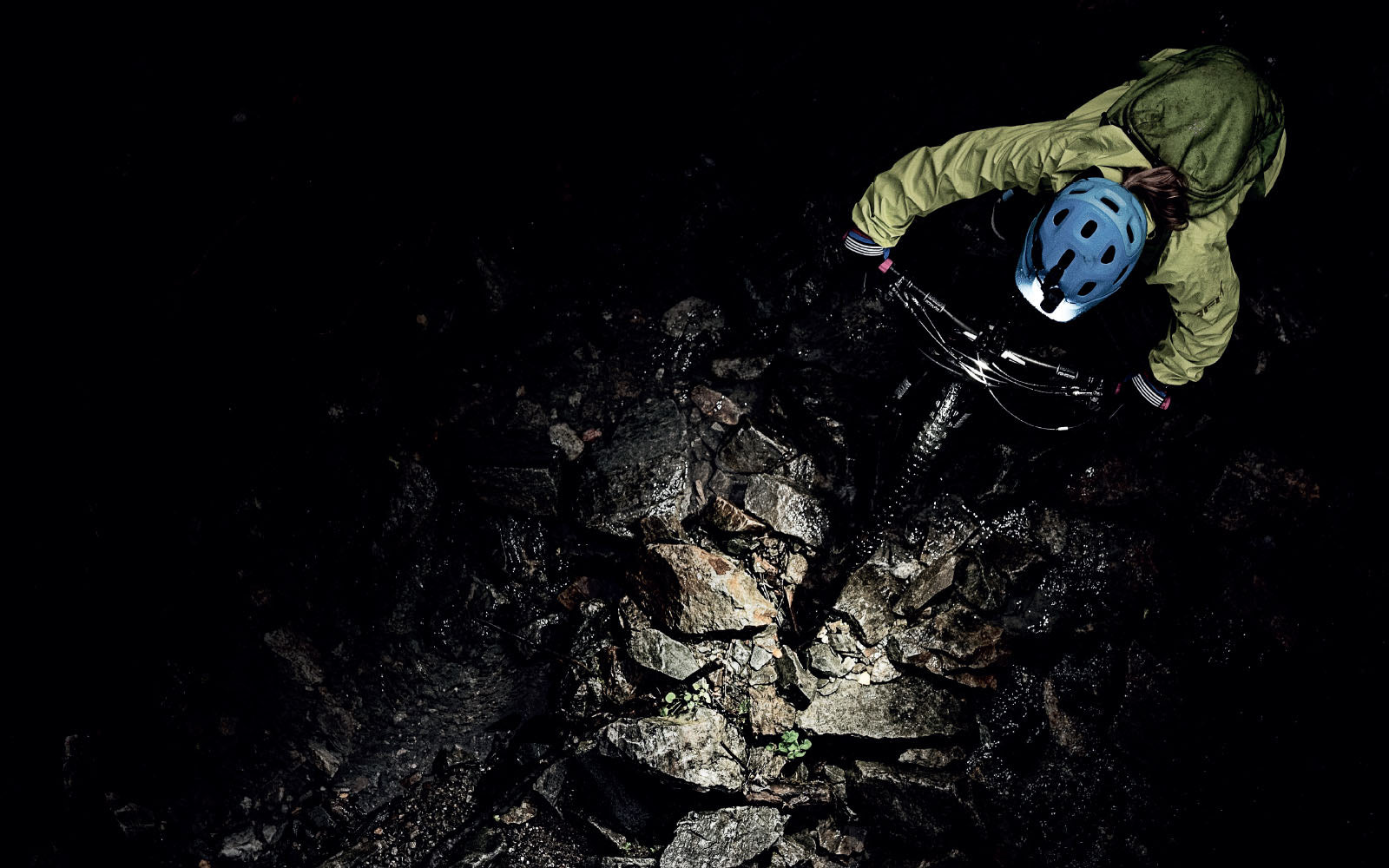 Mountain biking lights.