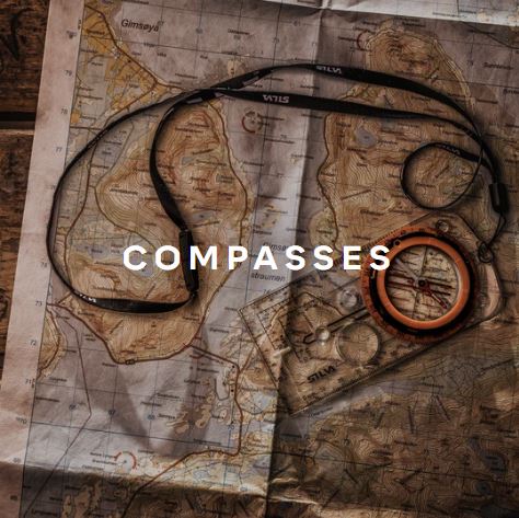 Map with Silva compass on top.